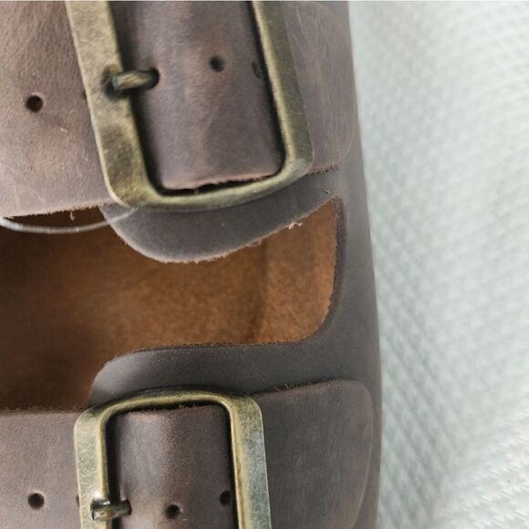 DUCCELLI Made in Italy Evan Terra leather comfort lagenlook buckle Sandals